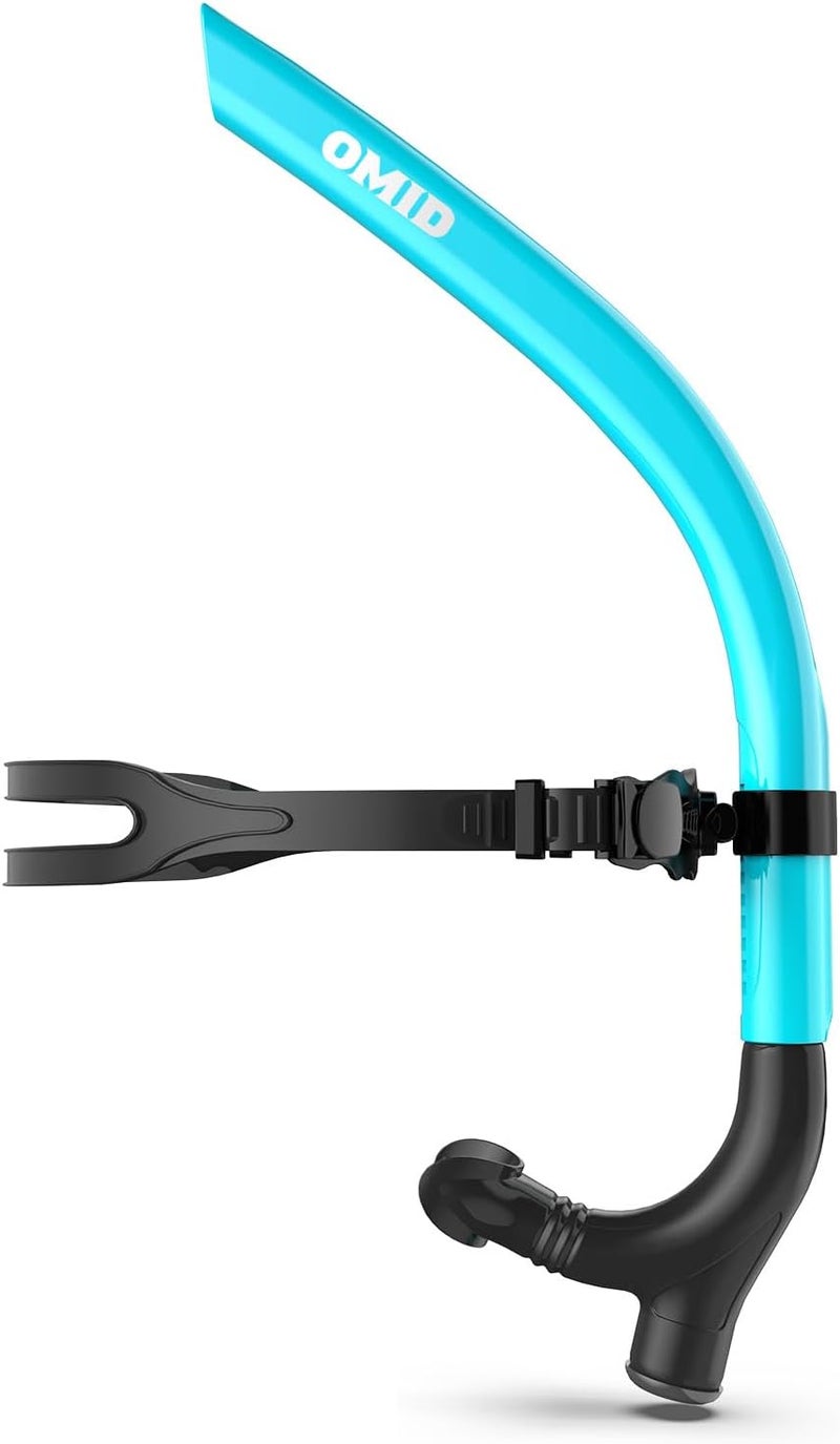 OMID SN1 Snorkel for Adult Youth, Diving Snorkel with One-Way Purge Valve, Food-Grade Silicone Mouthpiece - Image 1